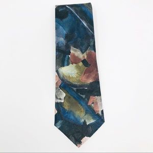 Mens Towncraft Pink Green and Blue Neck Tie